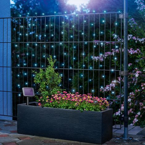 Solaire Premium Guirlande 100 LED Blanc Froid Jardin Noël Déco (1/4)