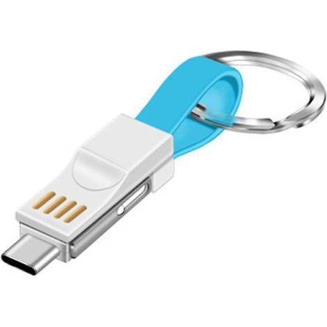 Kurzes Lightning-Kabel, USB-C-Schlüsselanhänger-Multiladekabel für iPhone und Android, magnetisches tragbares Ladegerät für Samsung Galaxy, Huawei und andere Smartphones. (1/5)