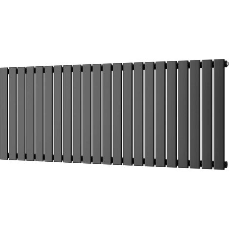 Typhoon - Black Horizontal Radiator H600mm x W1496mm Single Panel (1/3)