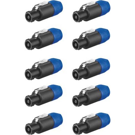 Set di 10 connettori per altoparlanti PA Scatole per connettori per cavi altoparlanti a 4 pin 5083410er
