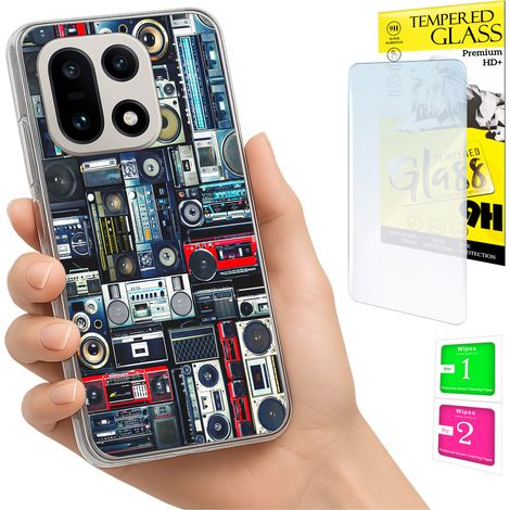 Custodia per OnePlus 15, cover posteriore con vetro 9H. (1/5)