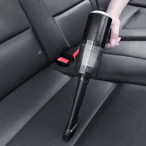 Kabelloser Handstaubsauger – Autostaubsauger – 2 Aufsätze und HEPA-Filter – USB-aufladbar – Schwarz (1/3)