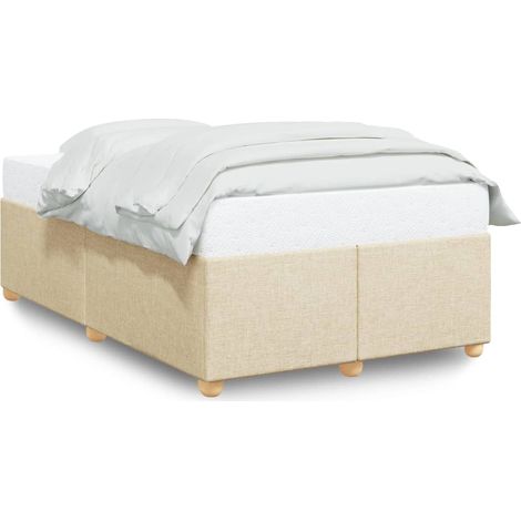 Maison Exclusive - Giroletto senza Materasso Crema 120x200 cm Tessuto (1/5)