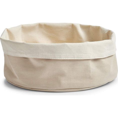 Zeller 18005 Sacchetto per Pane, Rotondo, Cotone, Crema, 0.1x25x13 cm (1/3)