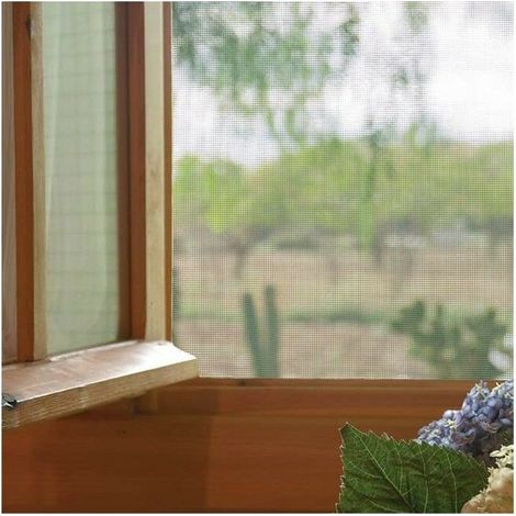 Moustiquaire en gaze vert 1,5 x 3 m pour porte et fenêtre, Tissu en fibre de verre 120 gr/m2, Protection anti-insectes (1/3)
