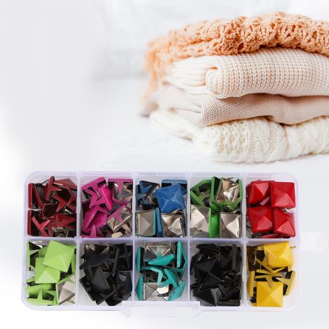 Clous décoratifs multicolores 12mm pour embellir vêtements, chaussures et sacs (1/5)