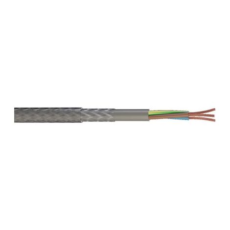 Câble de commande Blindé RS PRO, 3 x 2,5 mm², gaine PVC, 10m ( Prix pour sachet de 10 Mètres )