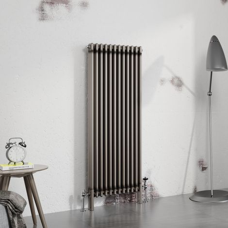 Warmehaus Traditional Radiator Raw Metal 1500x562mm Triple Column (1/5)