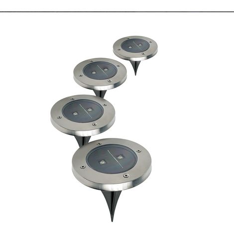 Set di 4 lampade solari a LED per il giardino