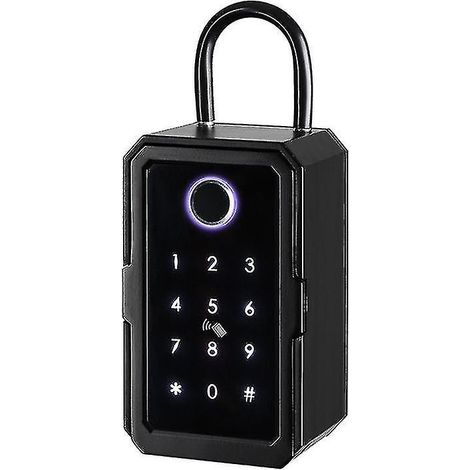 Coffre-fort intelligent Tuya WiFi, étanche, fixation murale, serrure de porte à empreinte digitale (1/5)