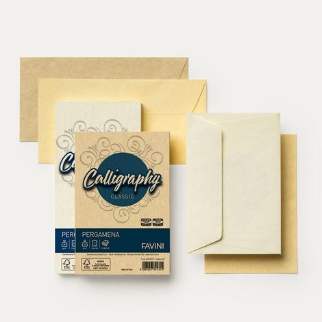 Cf.25 Buste 12X18 Calligraphy Pergamena Perla X1 (1/2)