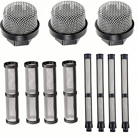 Filterset für Graco 390, 395, 490, 495, 595 und 3400 Sprühgeräte: 3 Arten von Ansaugrohren, Sprühpumpe, Innenfilter und Pistolenfilter.