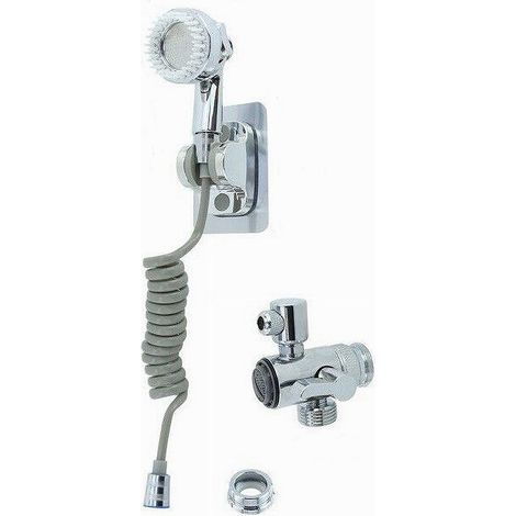 Cleafe - Kit Doccetta Per Lavandino Doccia Bagno Con Supporto Staffa Deviatore Laccio 87500 - (1/2)