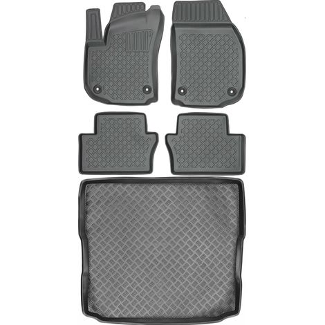 Juego de alfombrillas para coche y maletero para Opel Zafira A Minivan (2005-2014).
