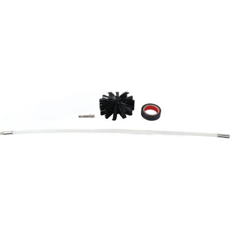 Elektrische Bohrmaschinenbürste mit 62,5 cm langem flexiblem Schaft, Reinigungsset für Schornstein, Trockner und Kamin, 1 Stück (1/5)
