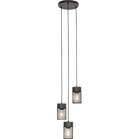 Industrial Pendant Light Black 3-Light - Jim