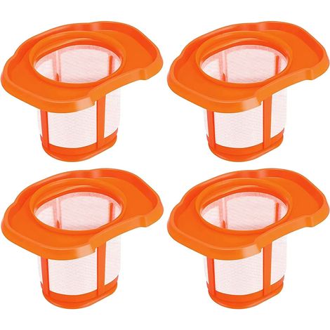 Set de 4 filtros de recambio HHVKF10 compatibles con el aspirador de mano Black+Decker, para los modelos HHVK320J10, HHVK515J00FF, HHVK515JP07 (1/5)