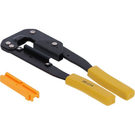 Pince à sertir SK-214 pour câbles plats en acier à haute teneur en carbone, avec porte-matrice.