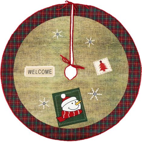 Bardusch-Décoration de sapin de Noël imprimée de 60 cm, idéale pour le bas du sapin. Fournitures et ornements de Noël. (1/5)