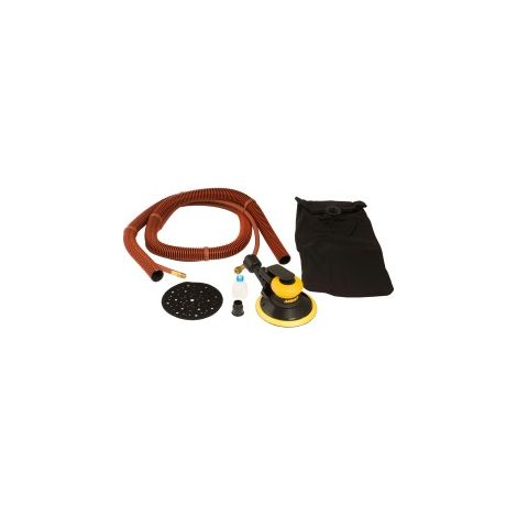 Mirka – Ponceuse pneumatique orbitale aléatoire 150mm – Raccord d’entrée d’air 1/4" – Pour bois dur et teck – Moteur performant