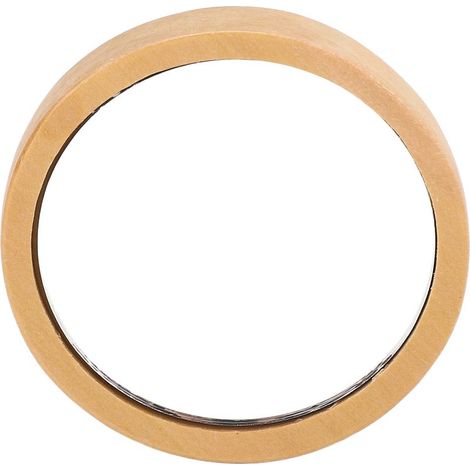 Miroir rond en bois avec manche, portable pour maquillage, réflection claire, bords lisses, miroir cosmétique en bois naturel (1/5)