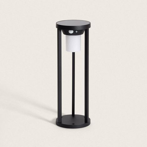 LED Bodenstehleuchte Außen Solar 2W 40cm Aluminium mit Bewegungssensor Eneko Schwarz (1/5)