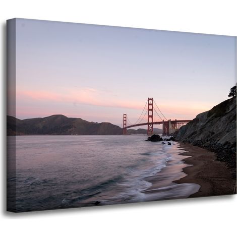 Leinwanddruck „Golden Gate Architektur“ 70 x 50 cm