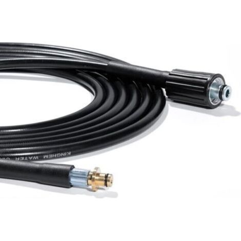 Tuyau de rechange 6 m pour nettoyeurs haute pression Kärcher série K Kärcher K2, K3, K4, K5, K7, ancien modèle Click 14 mm x M22 femelle - Raccord rapide pour rallonge de nettoyage à l (1/4)