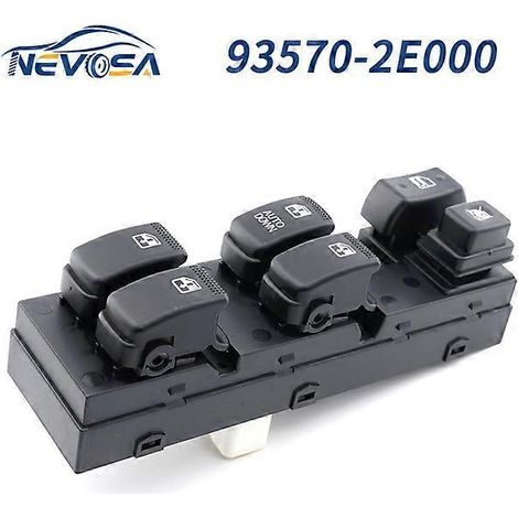 93570-2E000 935702E000 Bouton de commande principal de lève-vitre avant gauche (côté conducteur) pour Hyundai Tucson 2004-2010 (1/5)