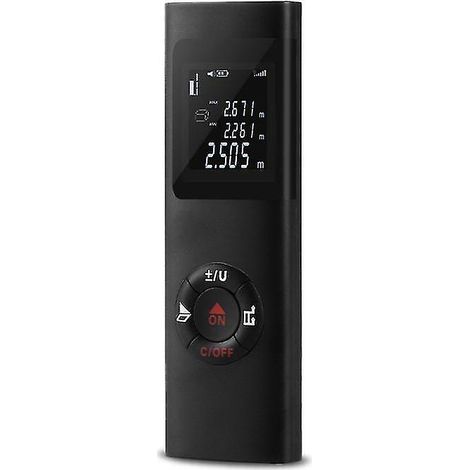 Télémètre laser numérique portable avec une portée de 40 m et une certification IP54 (1/5)