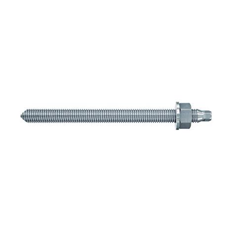 Fischer 10x  asta di  ancoraggio RG  M 16  x 165  mm zincata  galvanicamente acciaio  grado 5.8  - 050287 (1/2)