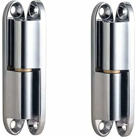 2 Pièces Paumelles Charnière Inox, Charnière à Visser de Porte, Charnière à Visser pour Portes, Charnières de Rénovation, pour Porte, Box, Cabanon, Fenêtre, Clôture 80mm (1/5)