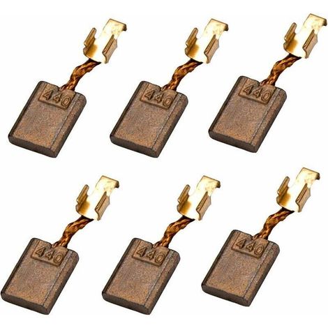 6 PièCes Balais Charbon Cuivre 440 Brosse Charbon Moteur Cb440 Balai De Charbon 440 Balais Charbon 440 Pour Perceuse-Visseuse Outil éLectrique (1/4)