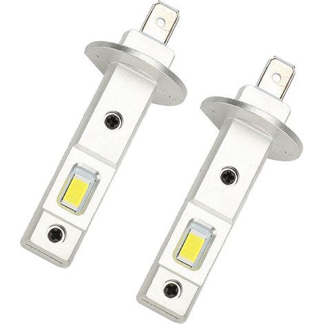 Lot de 2 ampoules LED H1 pour phares, installation facile, haute luminosité 6500K, puce 16 CSP, étanches IP68, ampoules antibrouillard, 12 V CC (1/4)