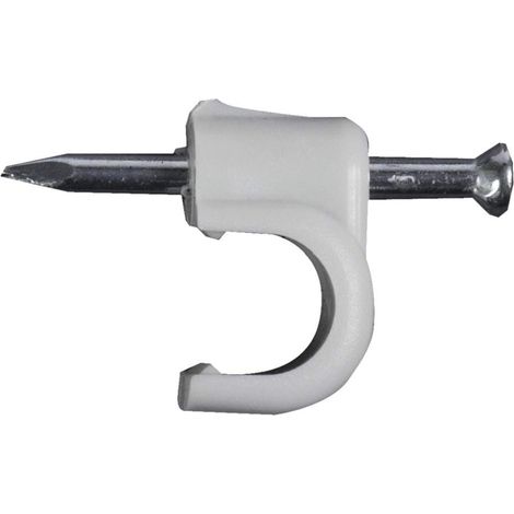 Pontet NS 7 avec clou pour la fixation de câbles électriques/Boite de 100