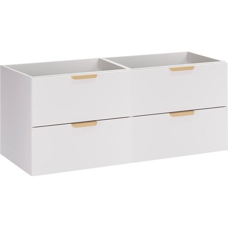 Meuble sous-vasque 120cm Oria Blanc mat (1/5)