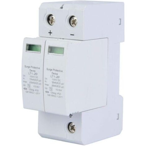 Parafoudre Solaire, Parafoudre Panneau Solaire, Parafoudre Photovoltaique, 2P 40KA Foudre Ménage Dispositif Protection Montée Subite (1/5)