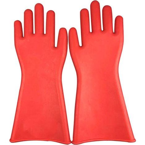 Gant pour les électriciens électricien Gants isolants électriques Gants isolants en caoutchouc 12kv gants isolants pour électricien,4018cm (1/4)