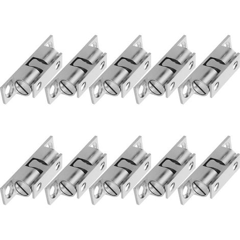 Loquets en cuivre argenté 40 mm lot de 10 portes placards cuisine (1/5)