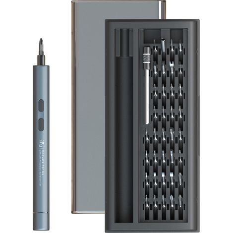 Eosnow IFu D2Plus Lithium-Elektro-Schraubendreher-Set, Mini-tragbares Power-/Hand-Schraubendreher-Bit-Reparatur-Werkzeug-Set für Elektronik/Handy/Notebook/Uhr