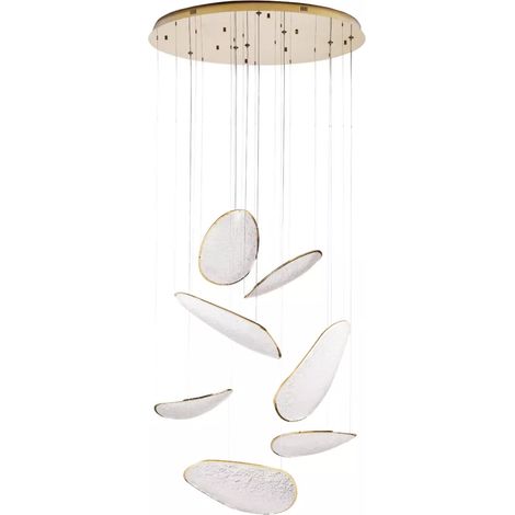 Lampada sospensione EMPIRE oro acrilico LED 121W Maxlight (1/2)