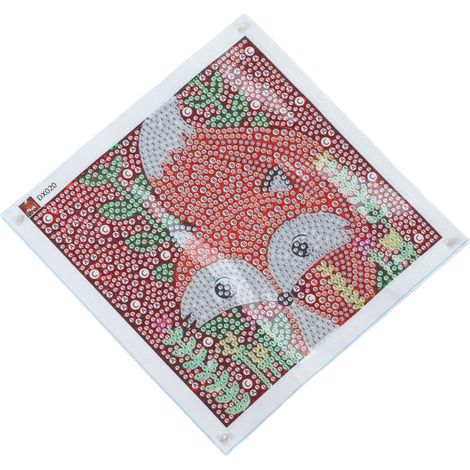 Peinture diamant 5D motif petits renards, symboles transparents, loisirs créatifs, strass pour la décoration intérieure (1/5)