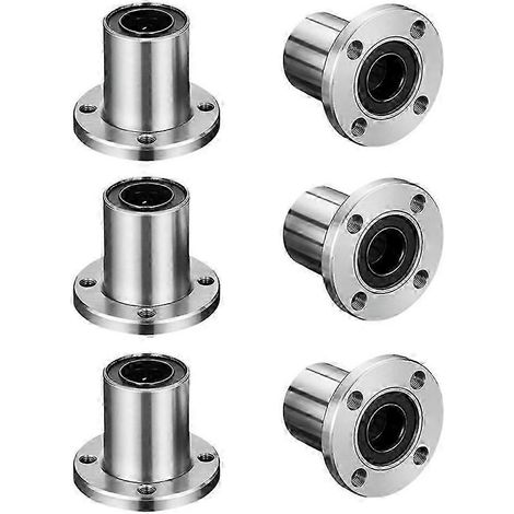 Accouplement à bride ronde série LMF (6 mm/8 mm/10 mm/12 mm/16 mm/20 mm) avec palier de mouvement linéaire compatible avec arbre à tige (1/5)
