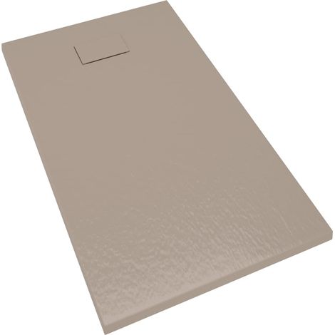 Piatto doccia base doccia piatto doccia contenitore doccia bagno WC cabina doccia casa interno SMC 120x70 cm marrone 020001970