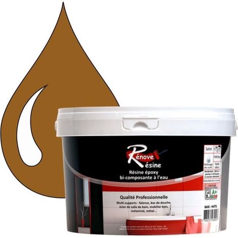 Peinture Résine - Rénove Résine 0.5L - Brun terre de Sienne - Mat - Multi-supports (1/4)