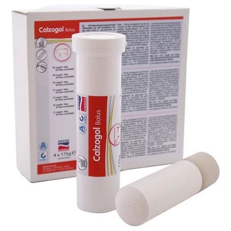 Agro Chemica Calzogol Bolus de calcium Supplment pour la fiЏvre laitiЏre dans les vaches laitiЏres, 4x175 g