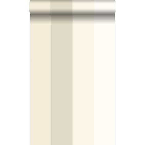 papier peint à rayures beige et or brillant - Origin Wallcoverings (1/5)