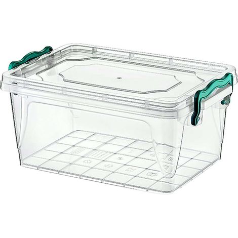 Maya Professional Tools 21100 Multibox Rettangolare, 3 litri, Trasparente/Grigio