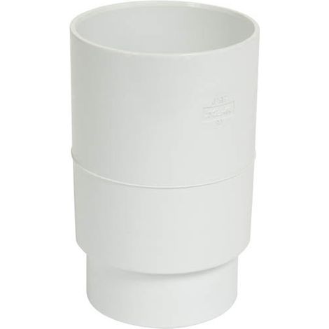 Nicoll – Raccord femelle-femelle Ø80 mm – Manchon PVC blanc pour tube de descente – Remplacement facile d'emboîture – Certifié ISO9001