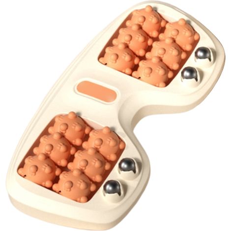 Coussin de massage des pieds rouleau pour aponévrosite plantaire, soulagement talon voûte plantaire, relaxation acupression pieds, pour hommes femmes, orange (1/5)